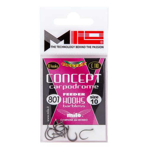 Milo Concept 801 Szakáll nélküli Horog (Barbless) - 10