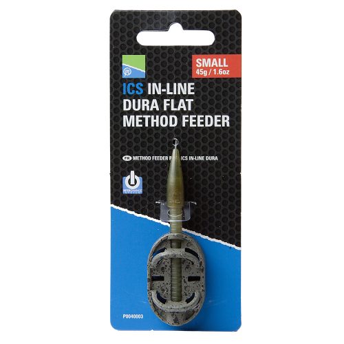 Preston ICS In-Line Dura Flat Method - S - Kicsi 45gr 