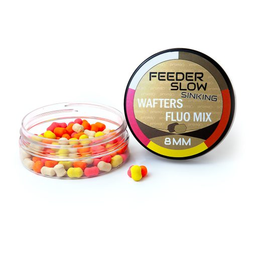 Promix Feeder Slow Sinking Wafters Fluo Mix 8mm