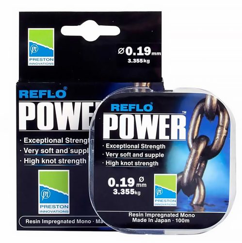 Preston Power Reflo 0,19 mm Monofil Előkezsinór - 100m